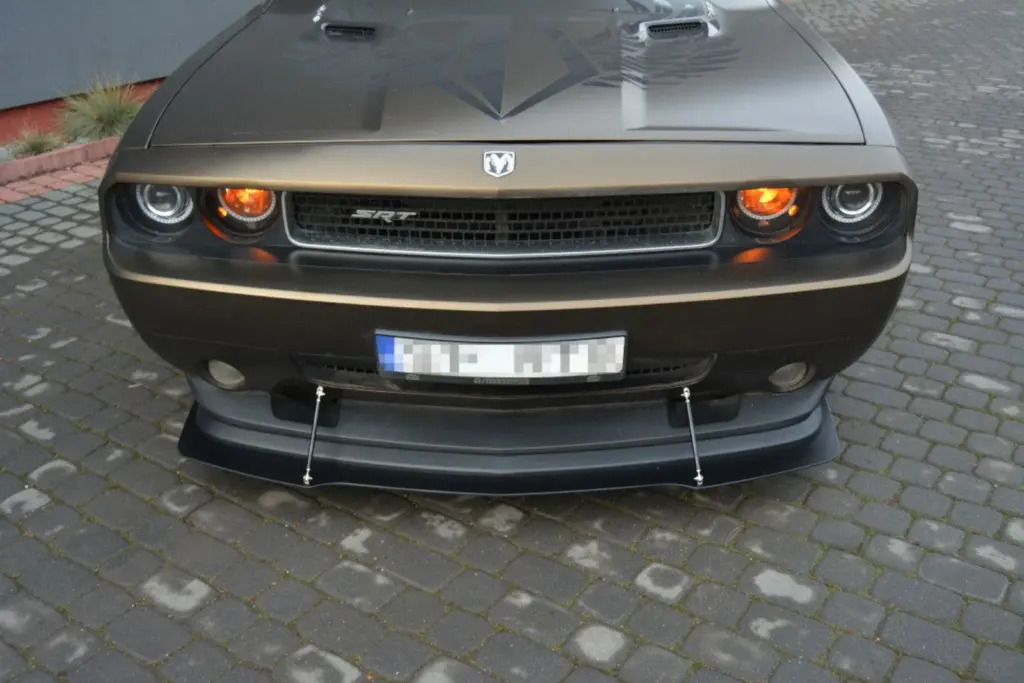 Front Splitter HYBRID V.1 compatible with DODGE CHALLENGER MK3. PHASE-I SRT8 COUPE