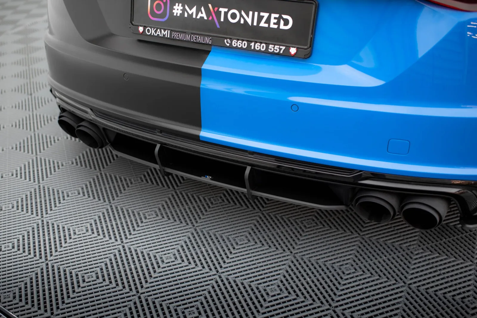 Rear Diffuser Street Pro compatible with Audi TT S 8S Facelift