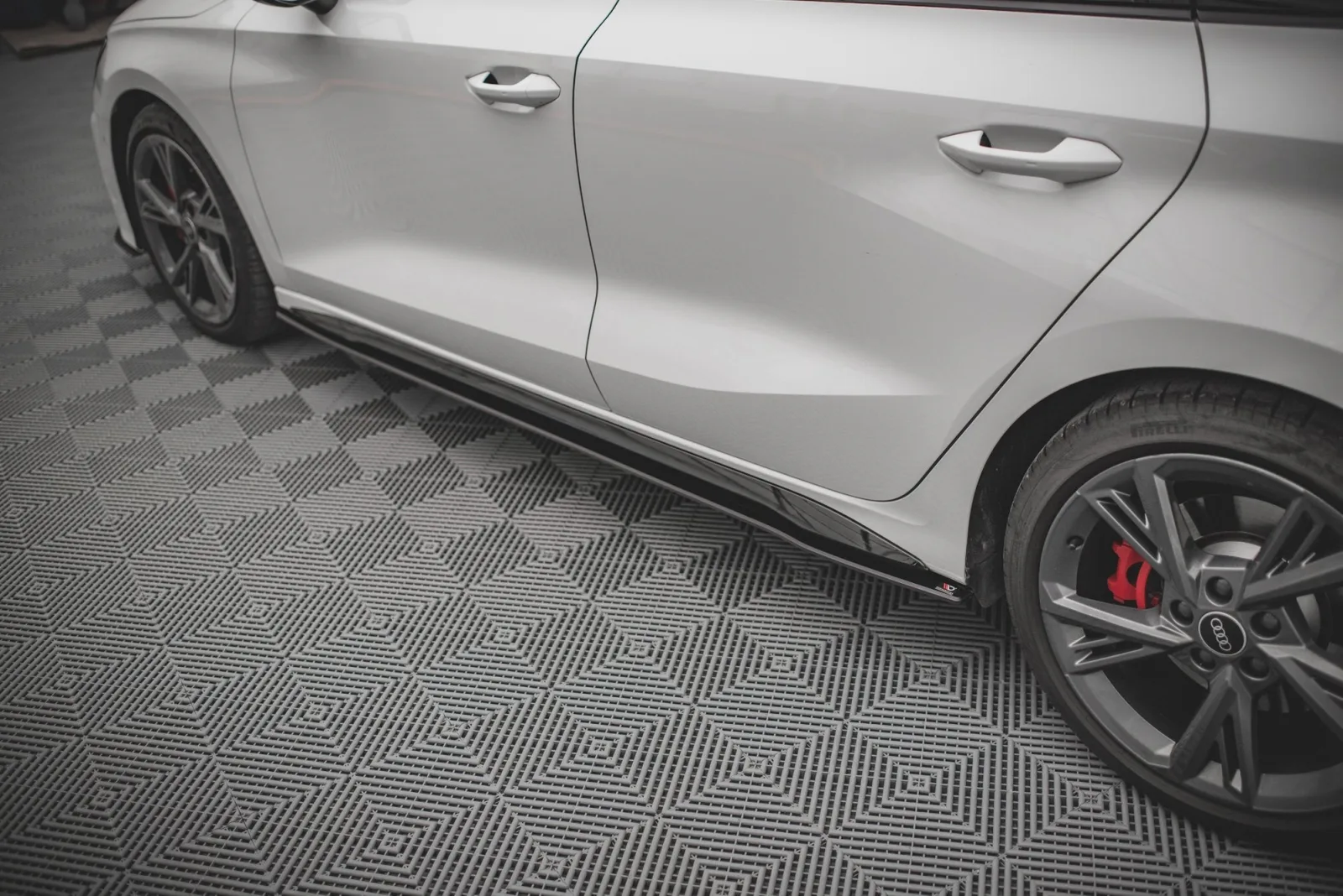 Side Skirts Diffusers Street Pro V.1 compatible with Audi S3 / A3 S-Line 8Y / 8Y Facelift