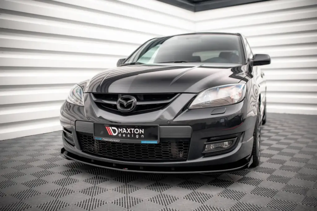Front Splitter Street Pro V.1 + Flaps compatible with Mazda 3 MPS Mk1