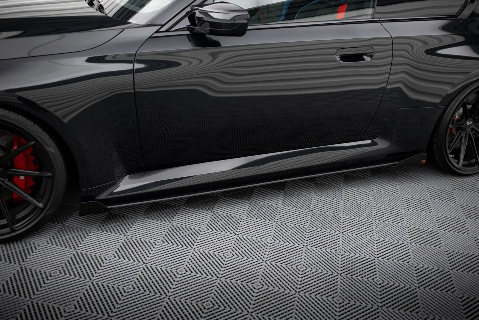 Side Skirts Diffusers Street Pro V.1 + Flaps compatible with BMW M2 G87