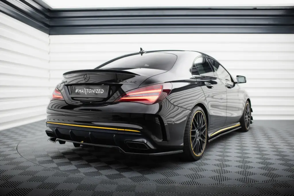 Rear Splitter (With Diffuser) compatible with Mercedes-AMG CLA 45 C117 Facelift