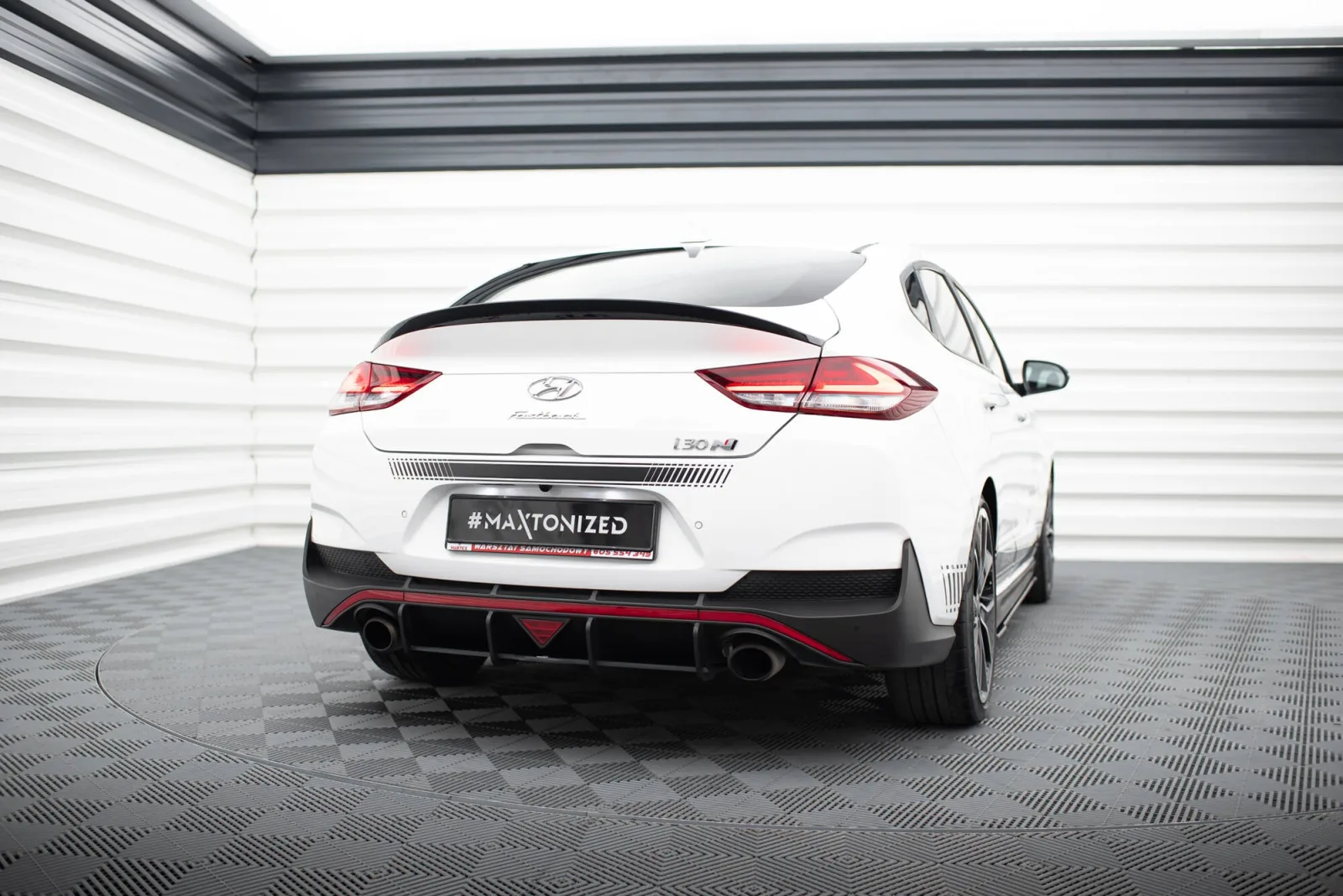 Rear Diffuser Street Pro compatible with Hyundai I30 N Fastback Mk3