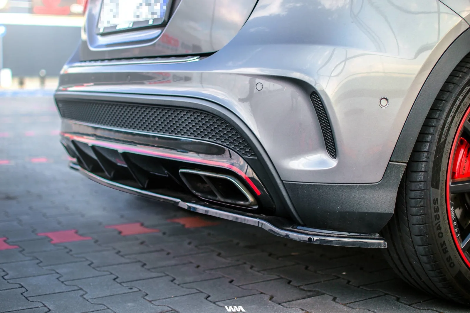 Rear Splitter compatible with Mercedes-Benz GLA 45 AMG