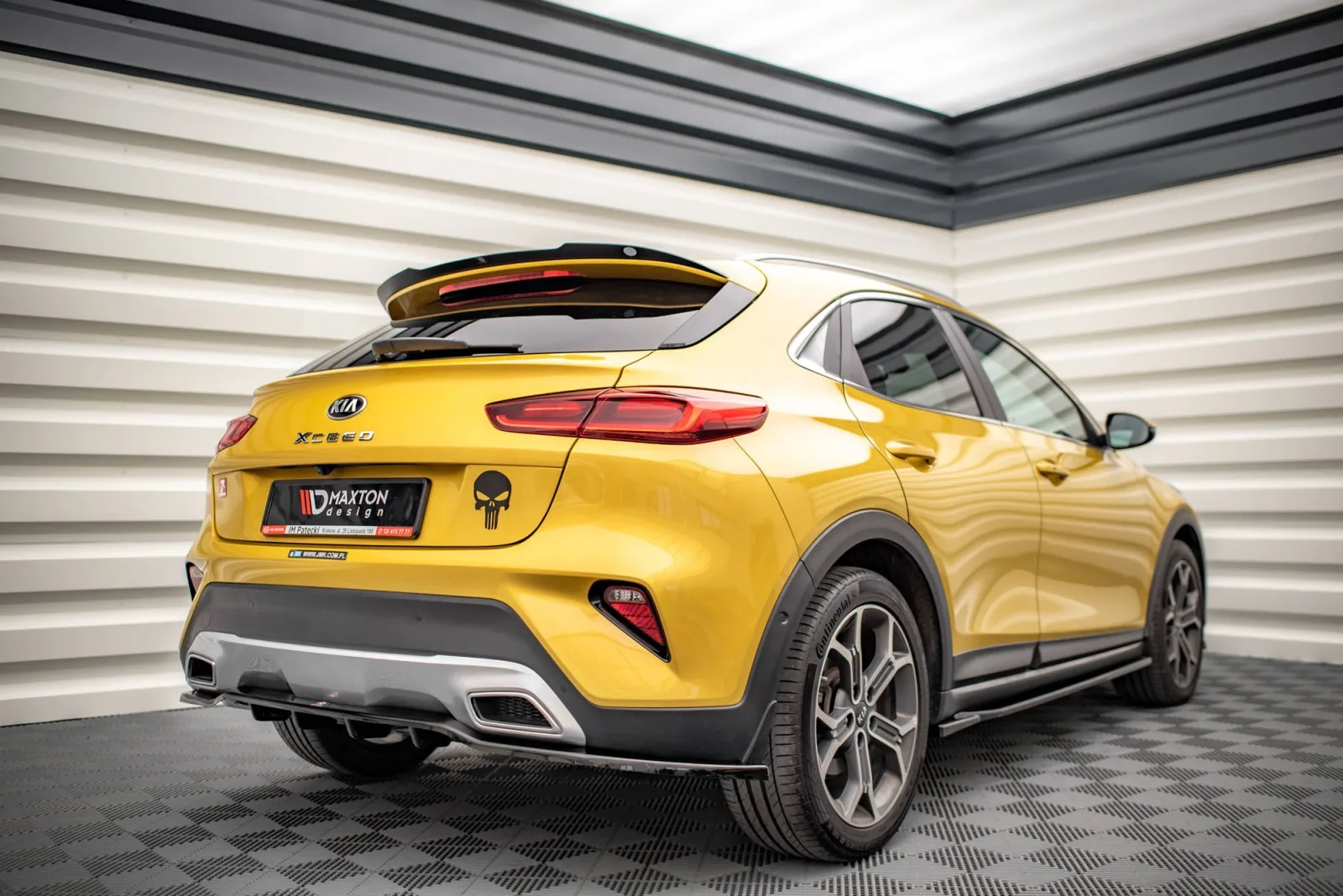 Rear Splitter (With Diffuser) compatible with Kia XCeed Mk1