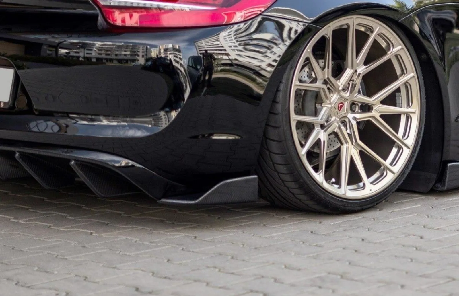 Rear Side Splitters compatible with Porsche Cayman MK2 981C