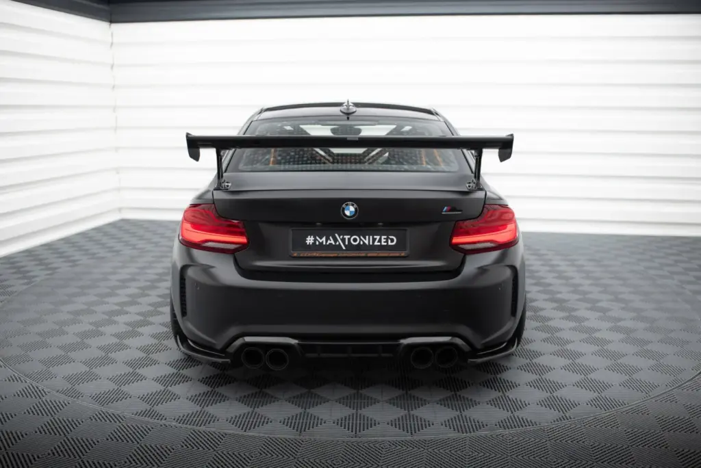 Carbon Spoiler With External Brackets compatible with BMW M2 F87 / 2 / 2 M-Pack F22