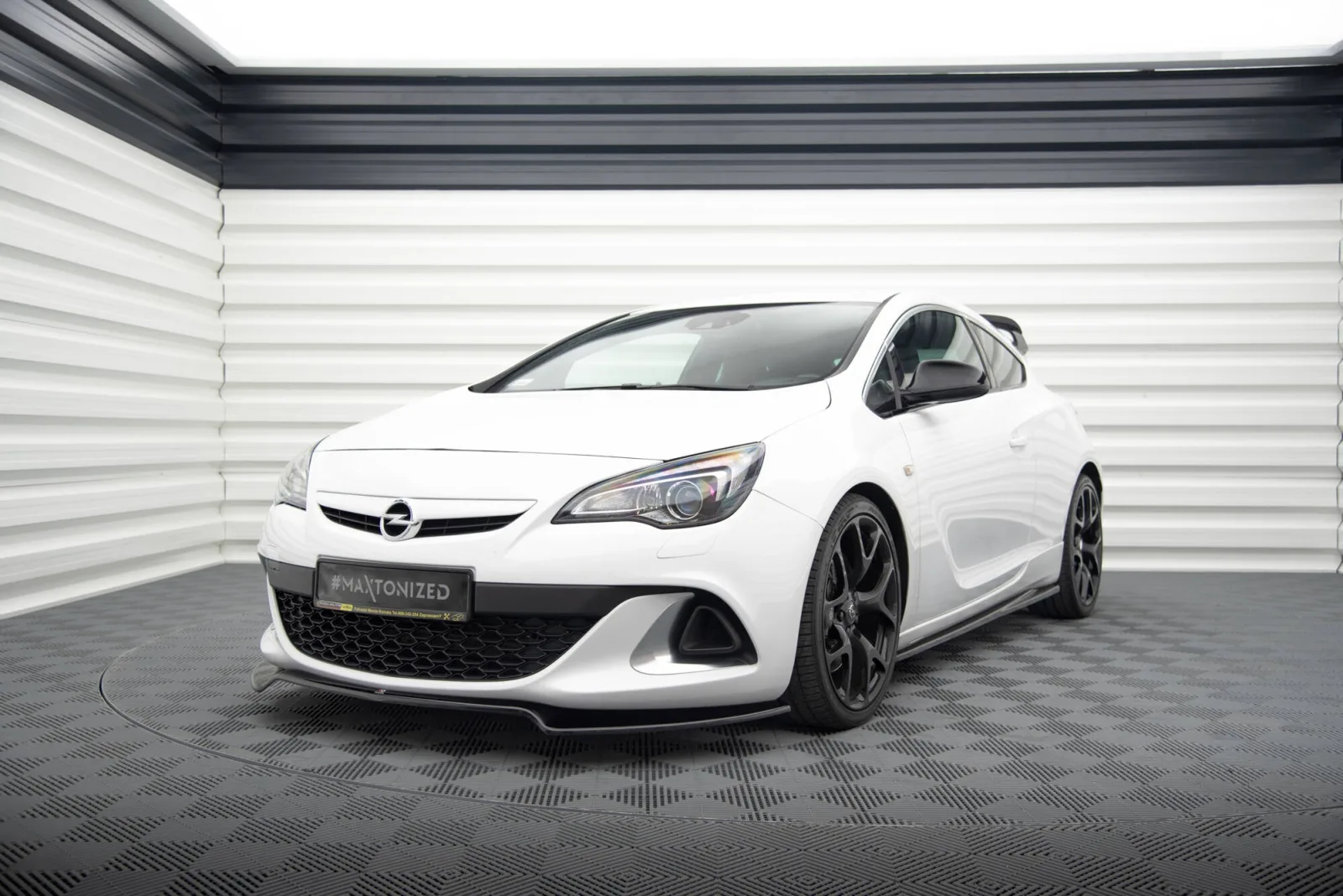 Front Splitter V.2 compatible with Opel Astra J OPC/VXR