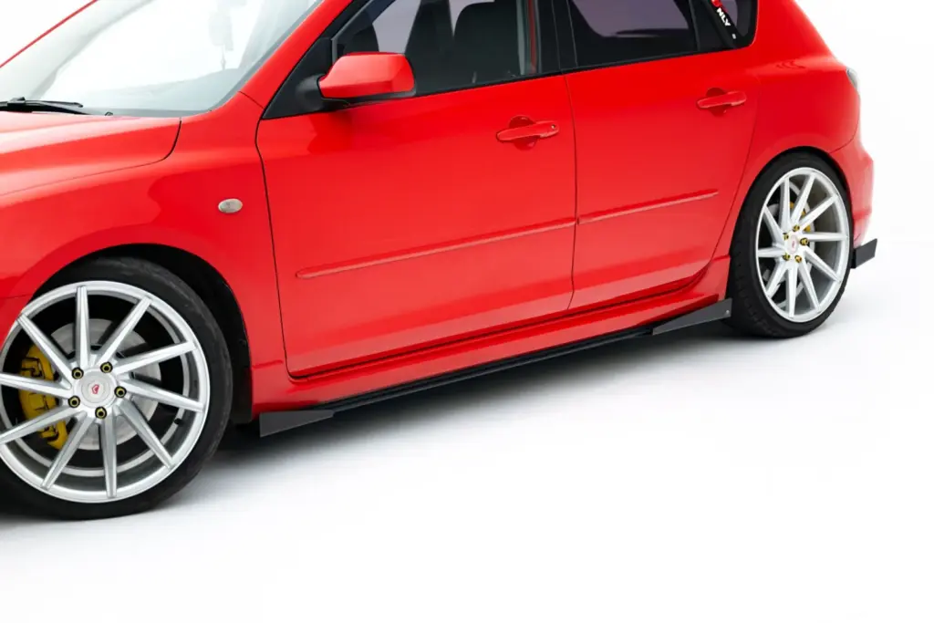 Side Skirts Diffusers Street Pro + Flaps compatible with Mazda 3 MPS Mk1