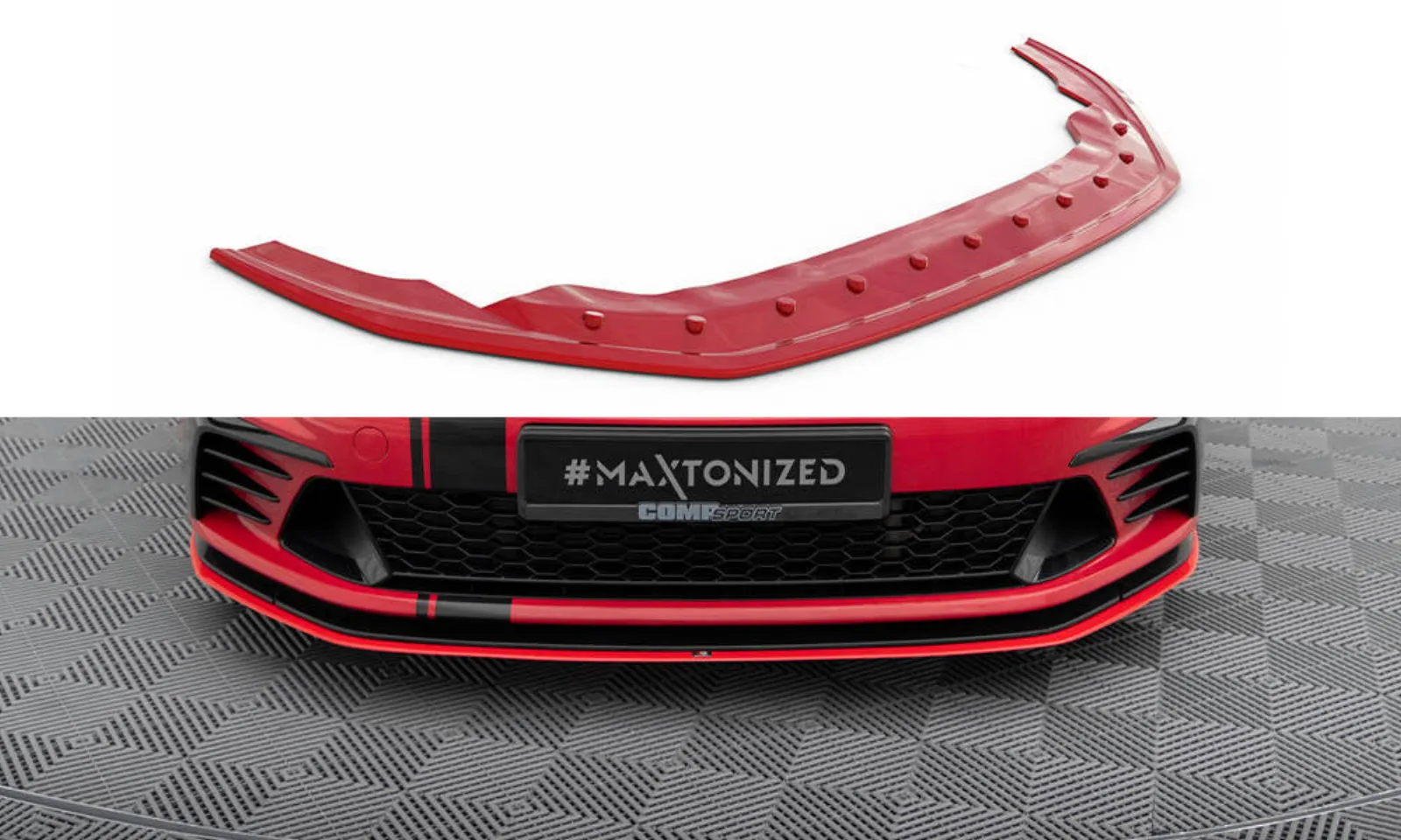Front Splitter compatible with Volkswagen Golf GTI Clubsport Mk7