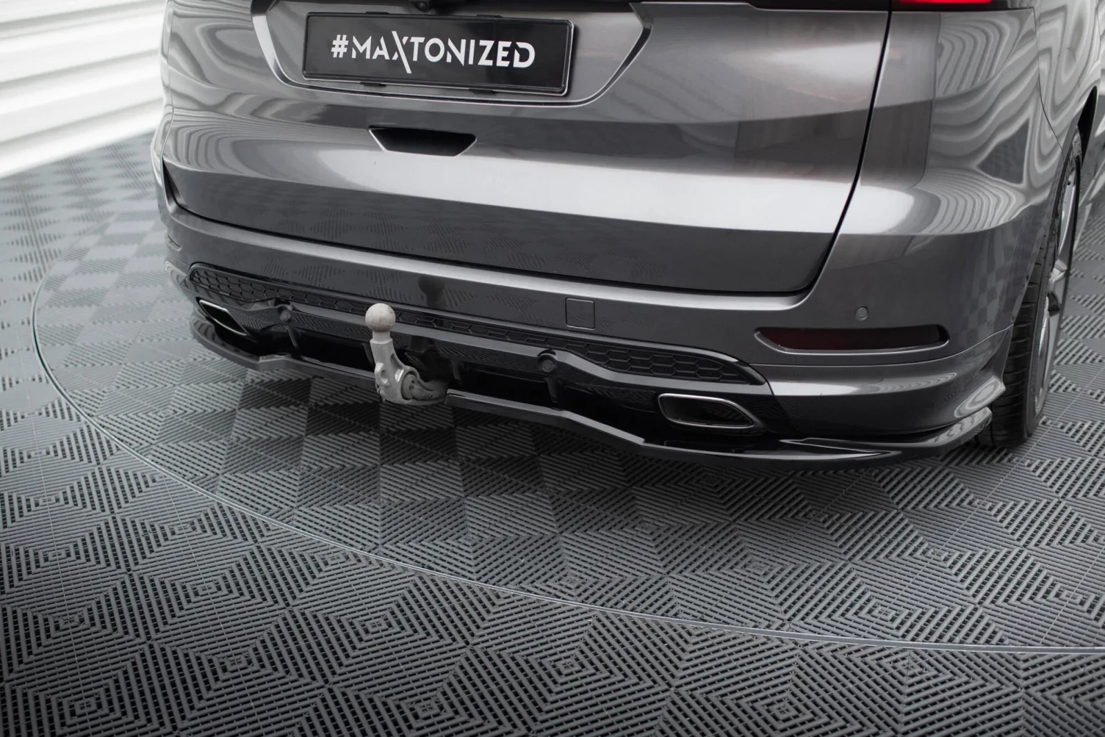 Rear Splitter (With Diffuser) compatible with Ford S-Max ST-Line Mk2
