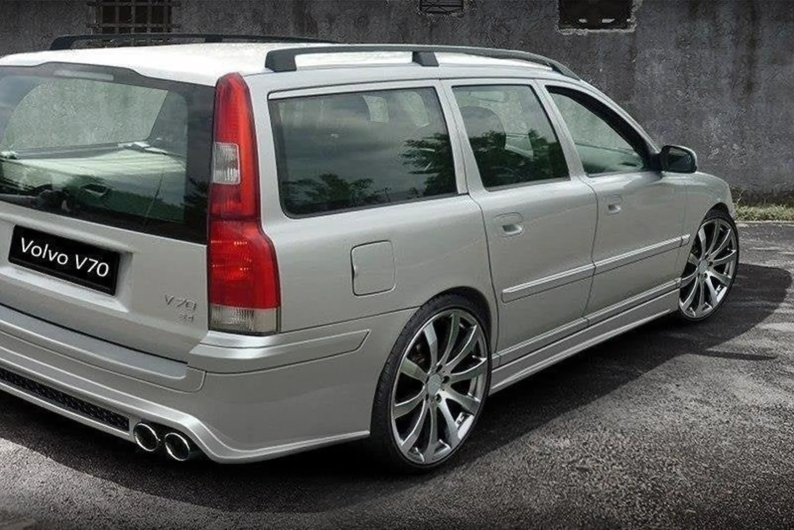 Side Skirts Diffusers compatible with Volvo V70 II