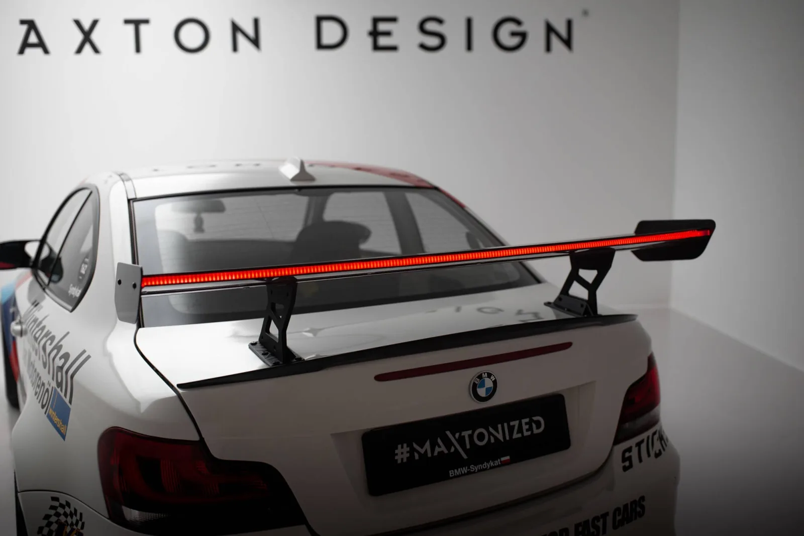 Carbon Spoiler With Internal Brackets V.2 + LED compatible with BMW 1 M E82