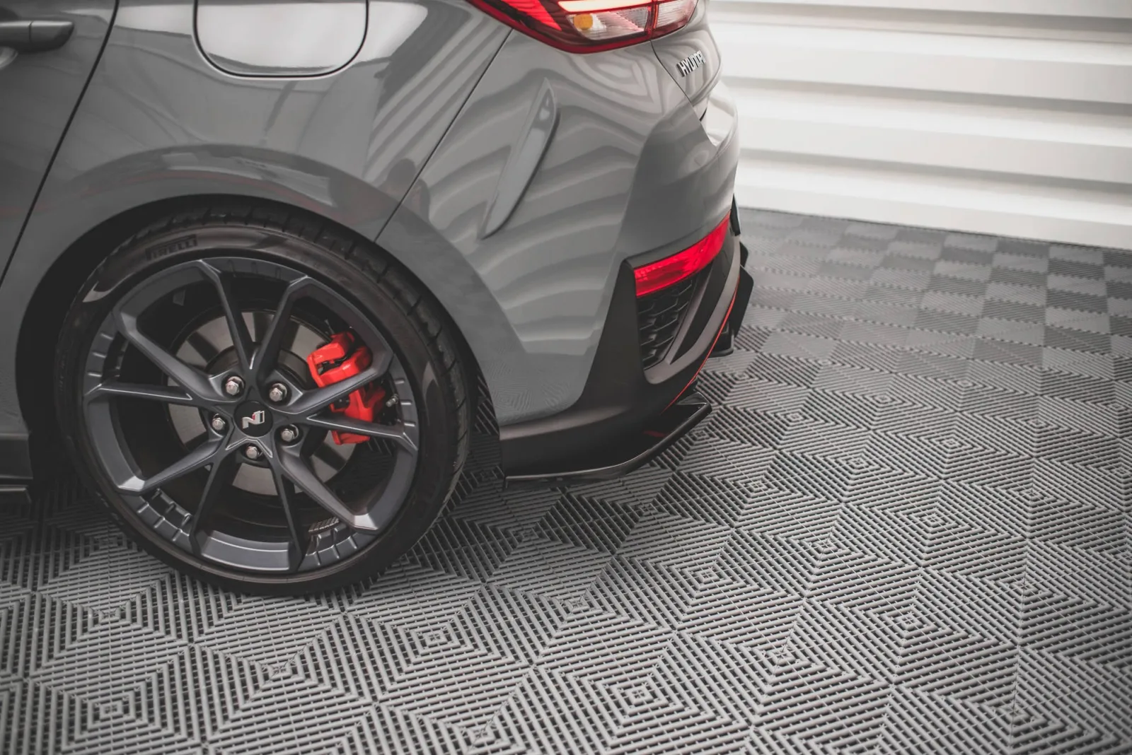 Rear Side Splitters V.2 compatible with Hyundai I30 N Hatchback Mk3 Facelift