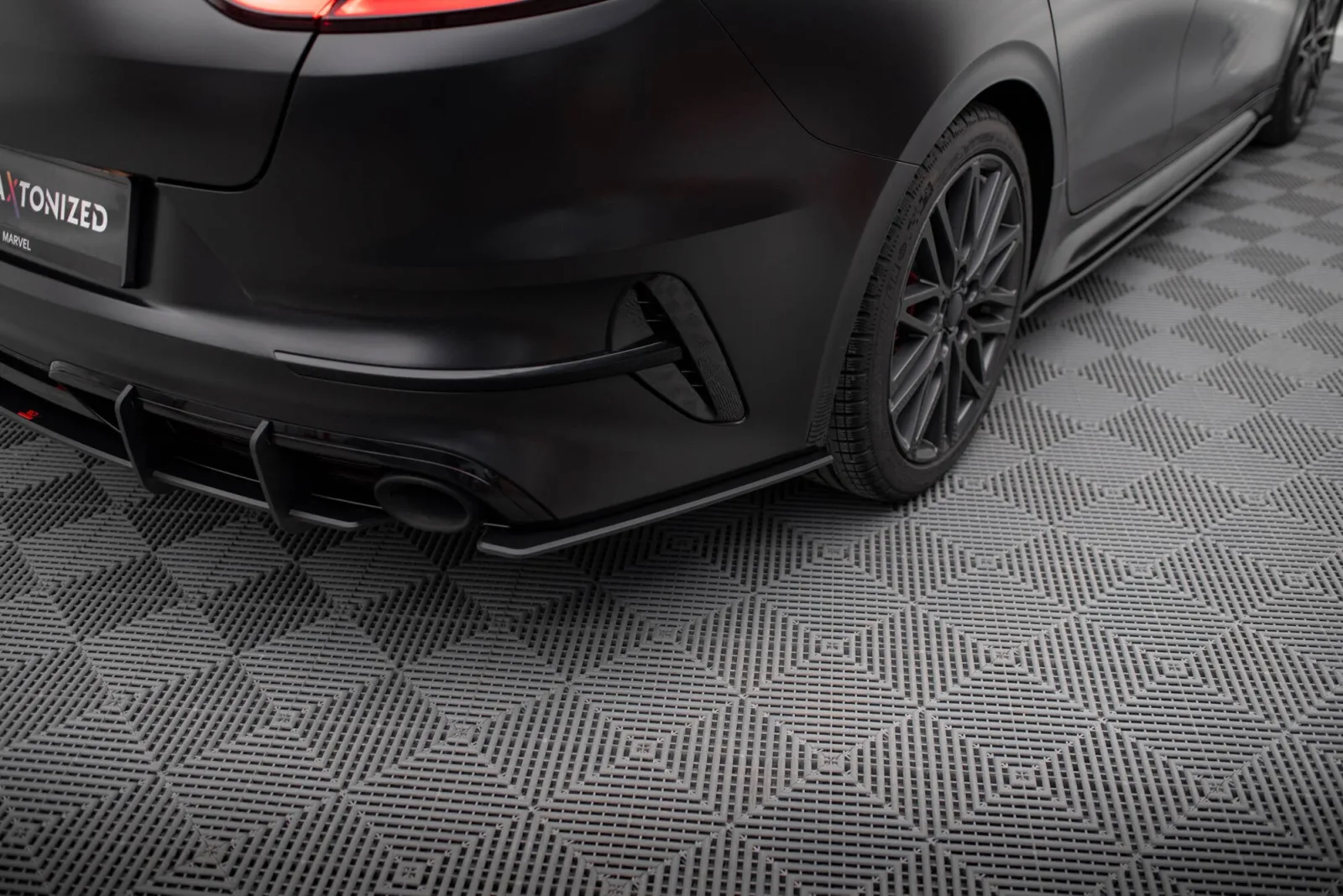 Rear Side Splitters Street Pro compatible with Kia Proceed GT Mk1 Facelift