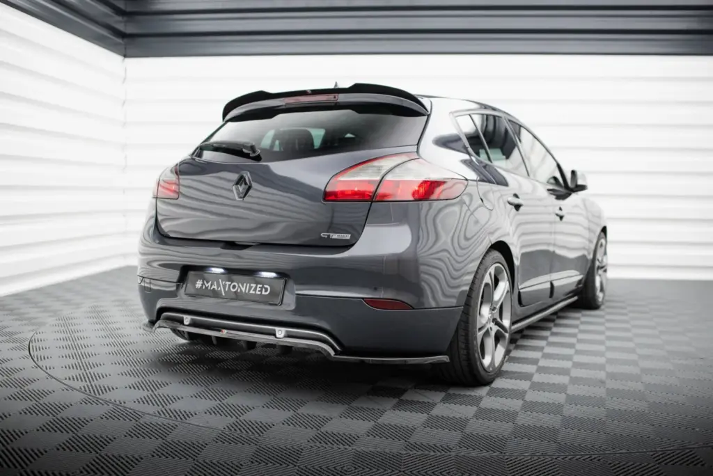 Rear Splitter (With Diffuser) compatible with Renault Megane GT MK3 Facelift