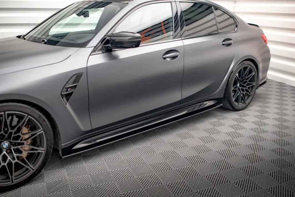 Side Skirts Diffusers V.1 compatible with BMW M3 Sedan / Touring G80 / G81