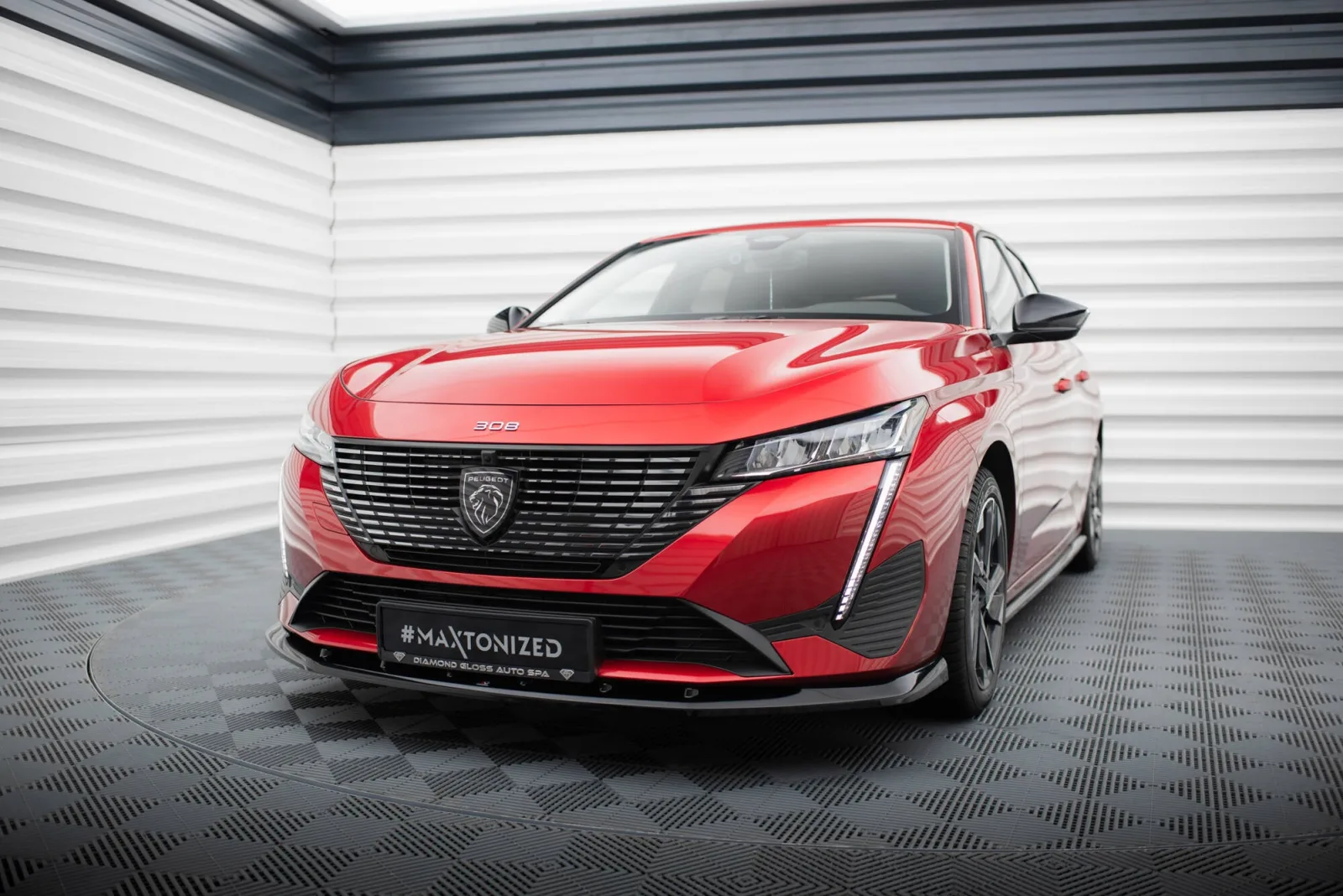Front Splitter V.1 compatible with Peugeot 308 Mk3