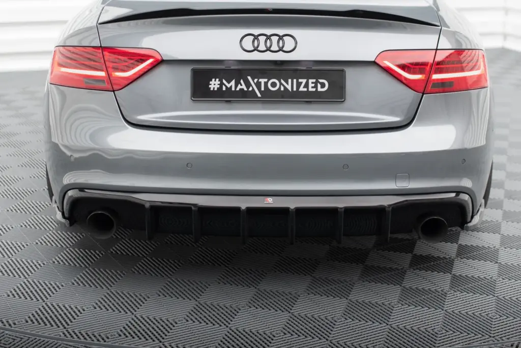 Rear Valance compatible with Audi S5 / A5 S-Line 8T Facelift (Version with single exhausts on both sides)