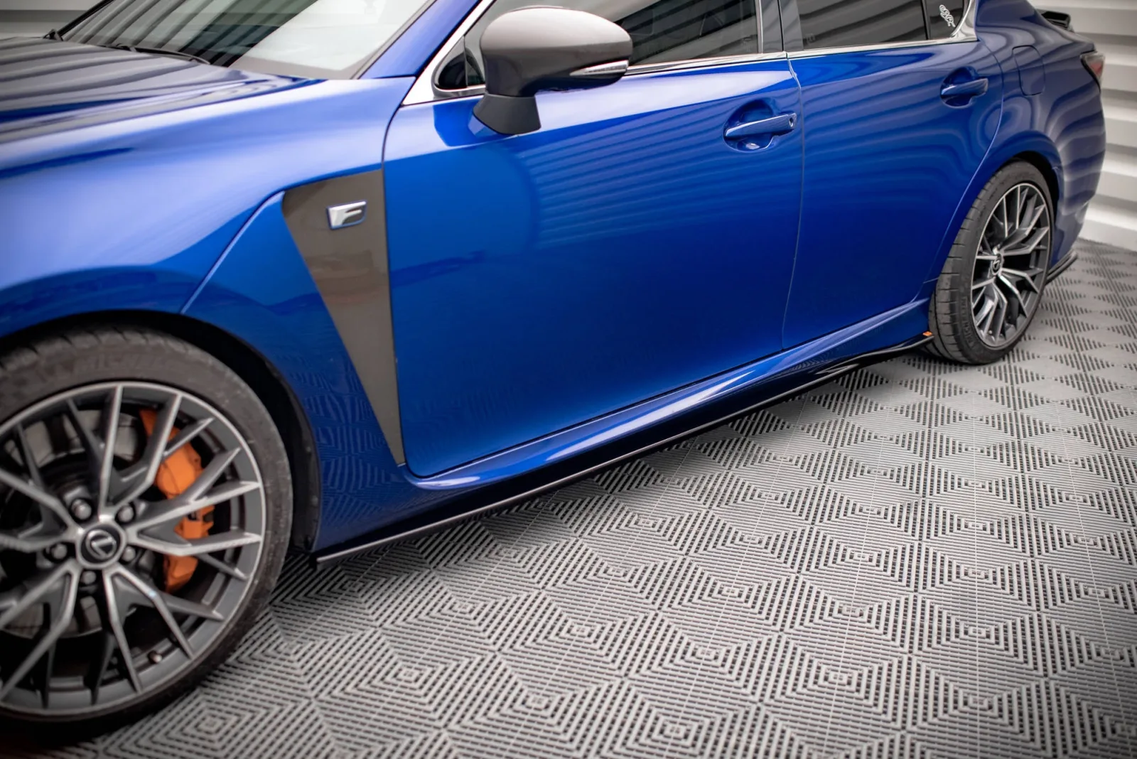 Side Skirts Diffusers compatible with Lexus GS F Mk4 Facelift