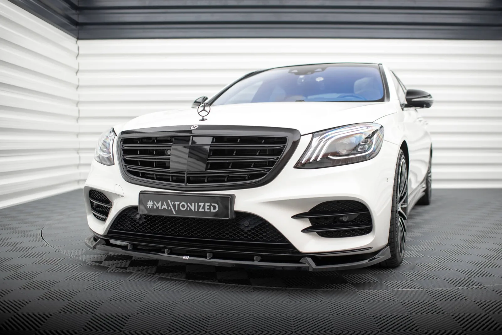 Front Splitter V.2 compatible with Mercedes-Benz S AMG-Line W222 Facelift