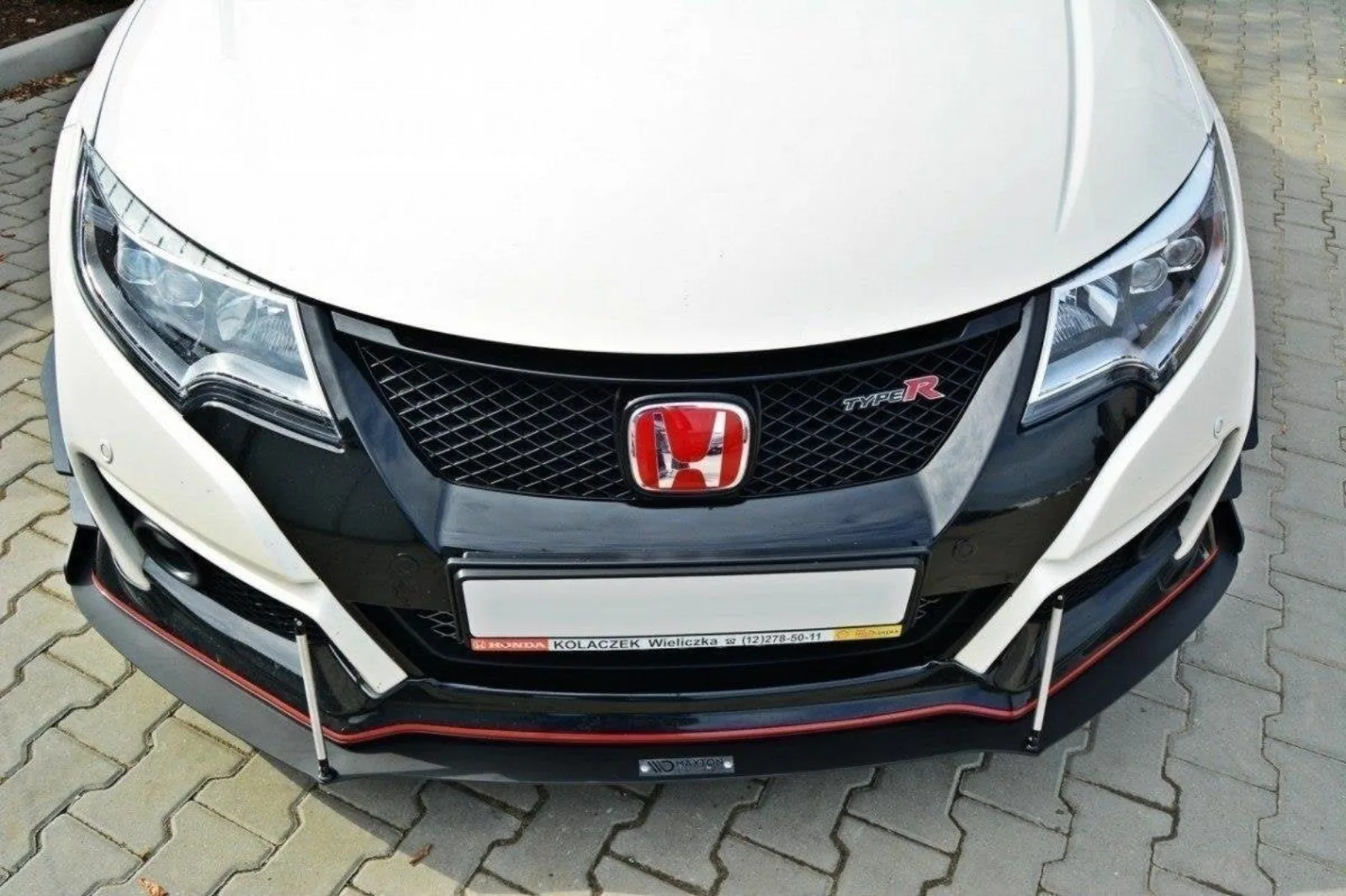 Front Splitter Racing compatible with Honda Civic IX Type R V.2