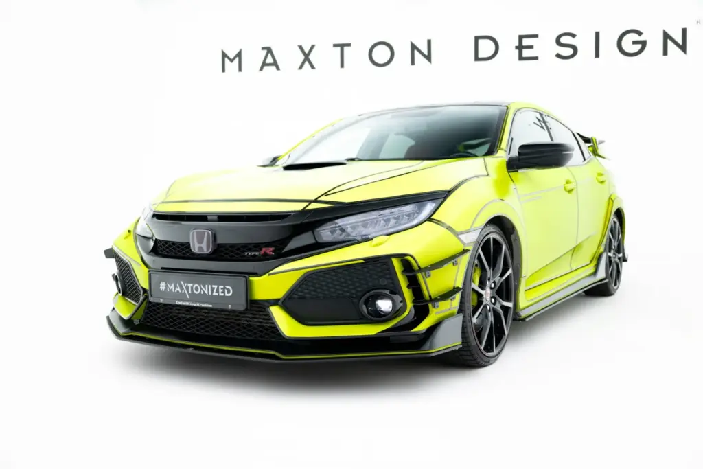 Front Splitter Street Pro V.2 compatible with Honda Civic Type-R Mk10 / Mk10 Facelift