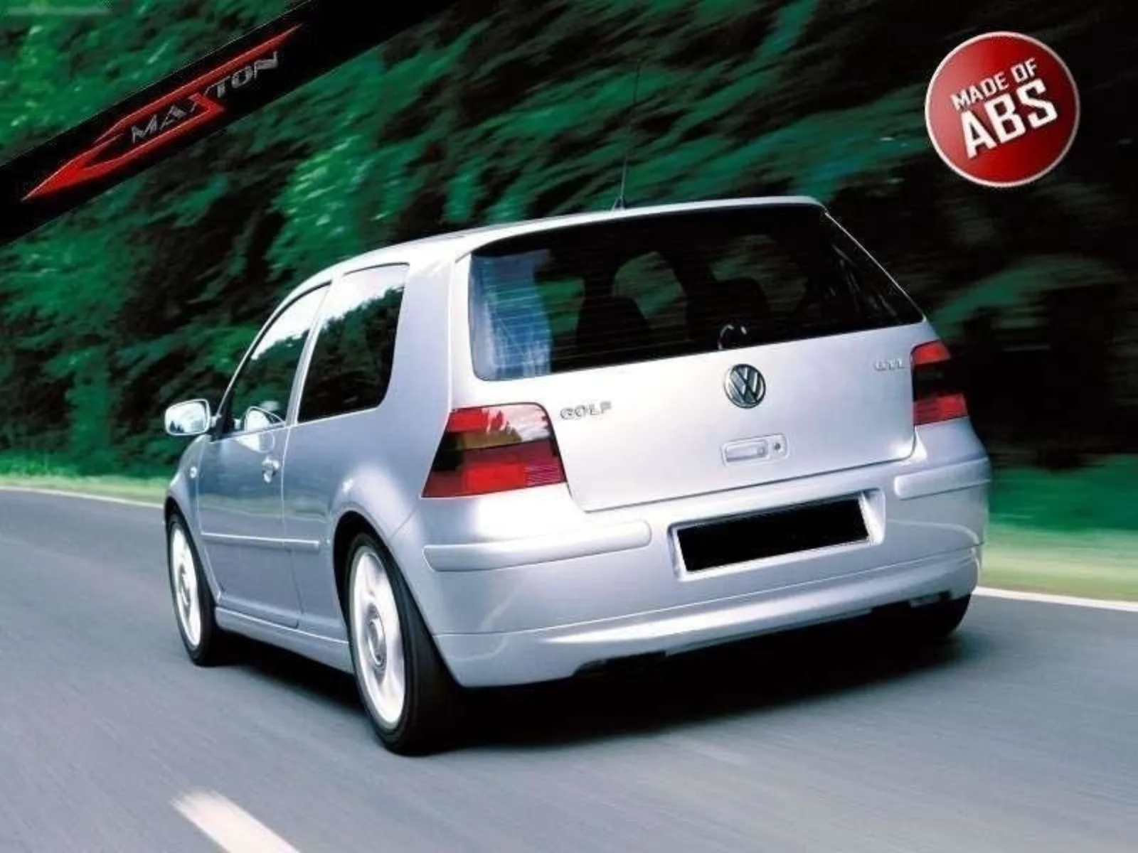 Rear Bumper Extension compatible with VW Golf 4 25'th Anniversary Look (without cutout for exhaust)
