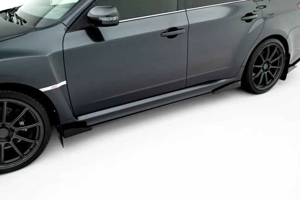 Side Skirts Diffusers Street Pro + Flaps compatible with Subaru Impreza WRX STI Mk3 Facelift