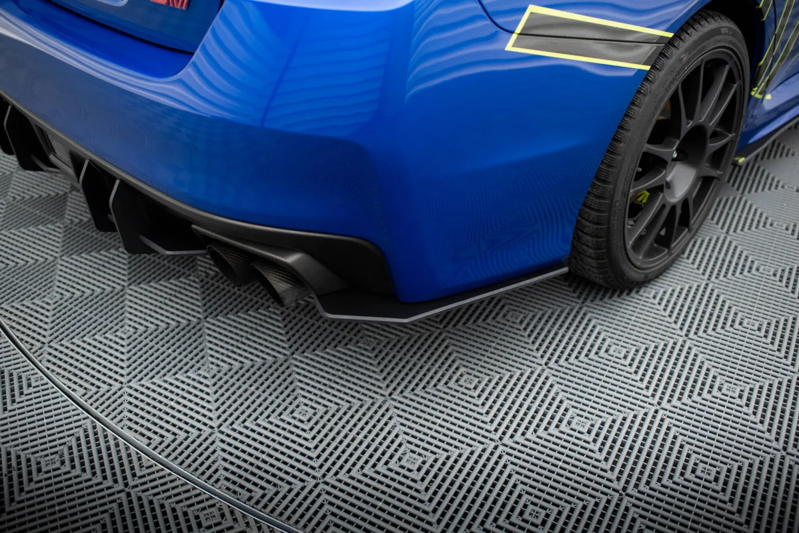 Rear Side Splitters Street Pro compatible with Subaru WRX STI Mk1