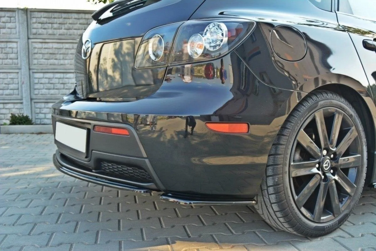 Rear Side Splitters compatible with Mazda 3 MPS MK1 Pre-Facelift Version USA