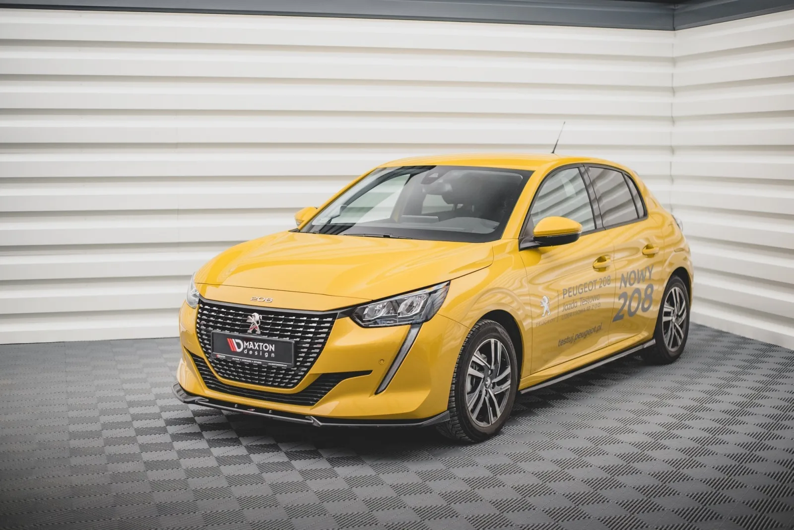 Front Splitter V.2 compatible with Peugeot 208 Mk2