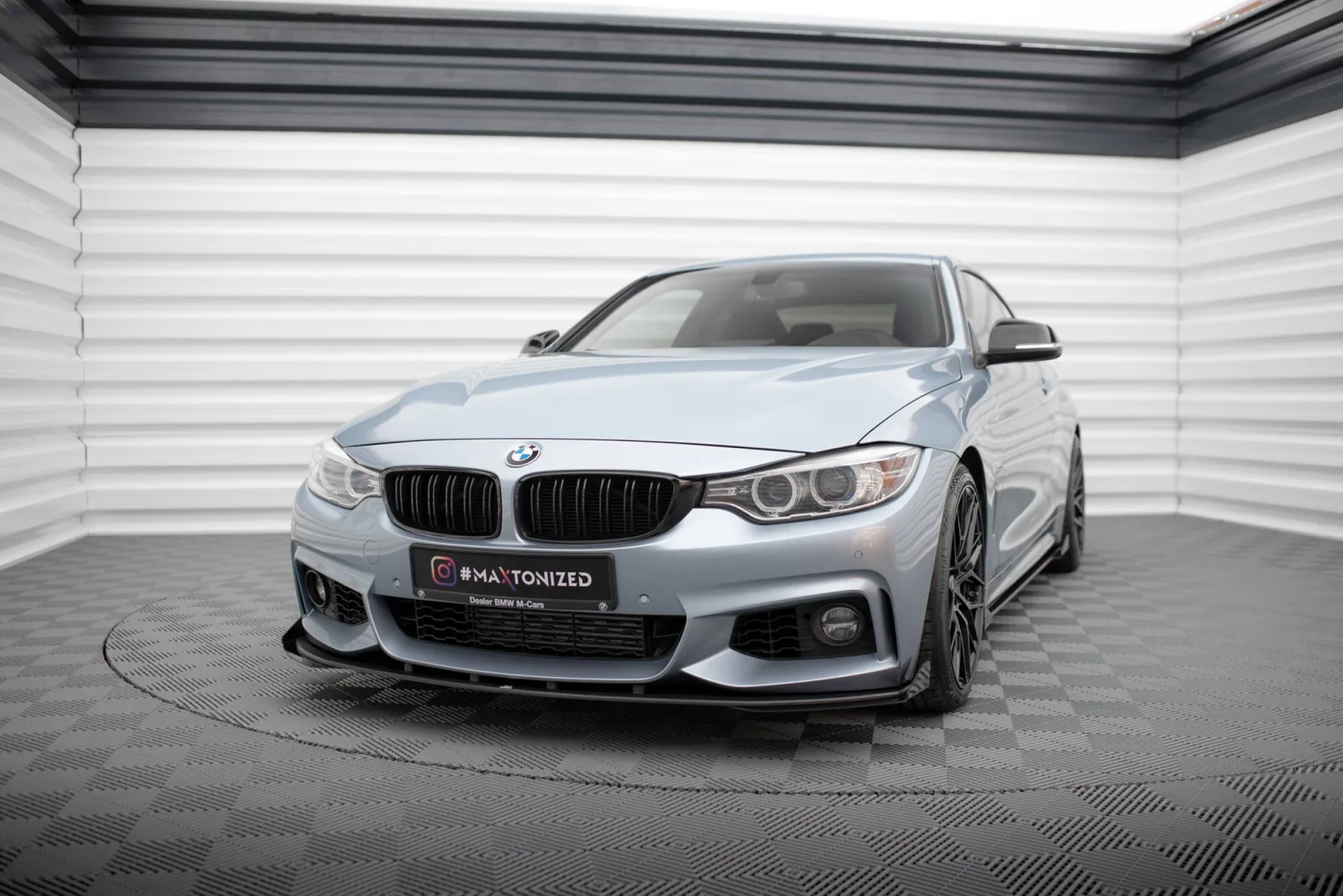 Front Splitter Street Pro + Flaps compatible with BMW 4 Coupe / Gran Coupe / Cabrio M-Pack F32 / F36 / F33