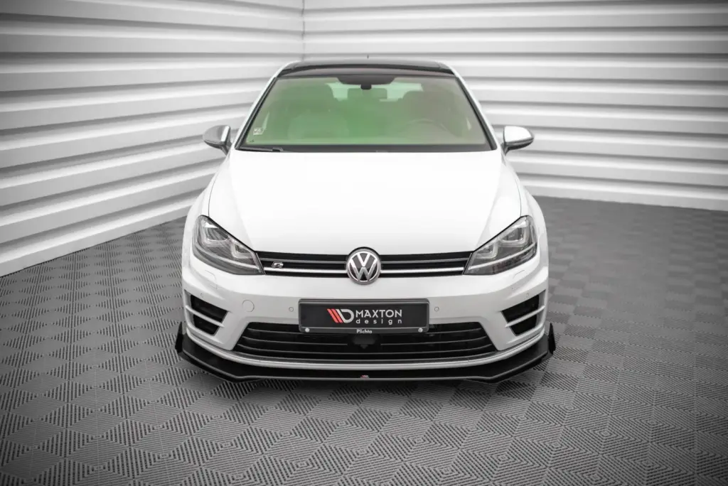 Front Splitter Street Pro V.1 + Flaps compatible with Volkswagen Golf R Mk7