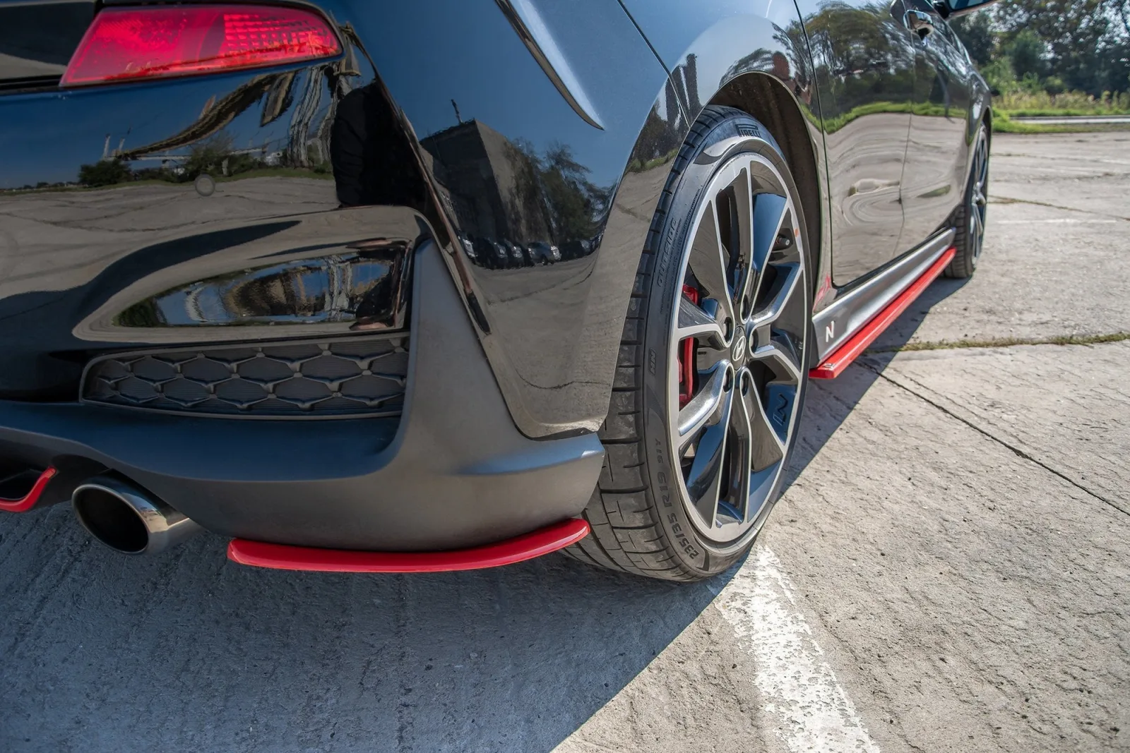 Rear Side Splitters V.2 compatible with Hyundai I30 N Mk3 Hatchback