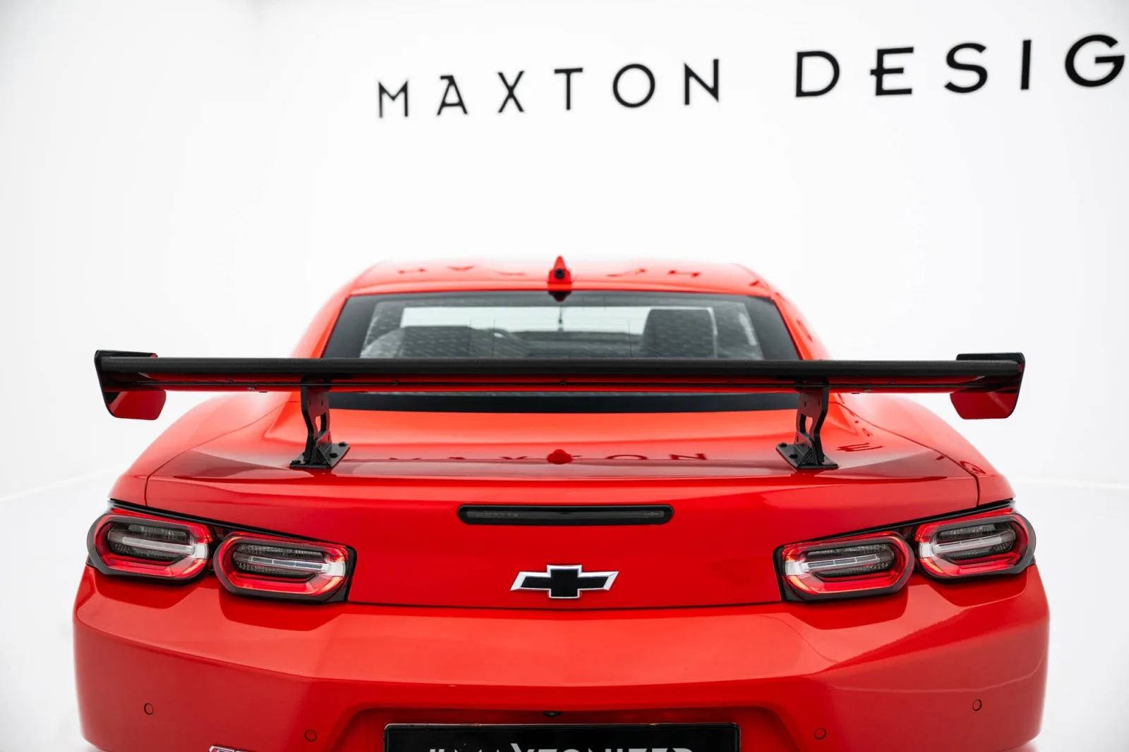 Carbon Spoiler With Internal Brackets compatible with Chevrolet Camaro SS Mk6 Facelift