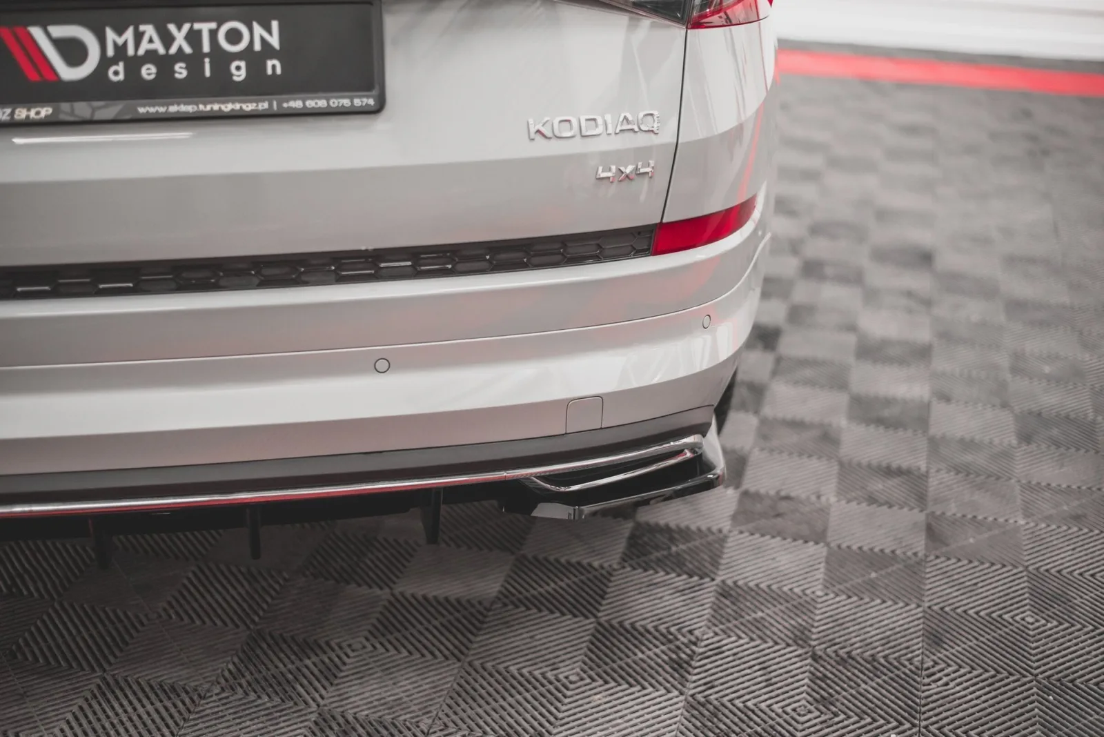 Rear Side Splitters compatible with Skoda Kodiaq Sportline Mk1 / Mk1 Facelift