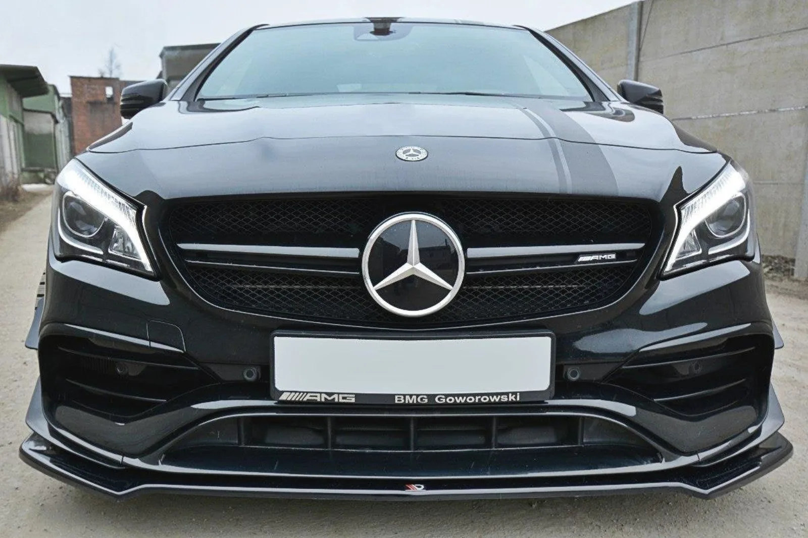 Front Splitter V.2 compatible with Mercedes CLA A45 AMG C117 Facelift