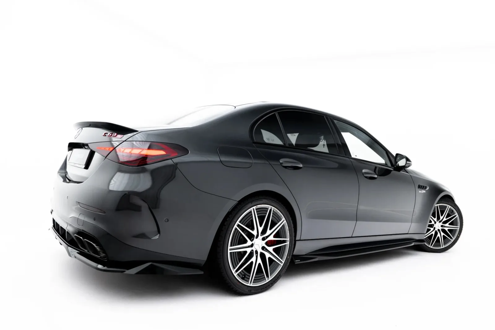 Side Skirts Diffusers compatible with Mercedes-AMG C63 Sedan / Estate W206 / S206