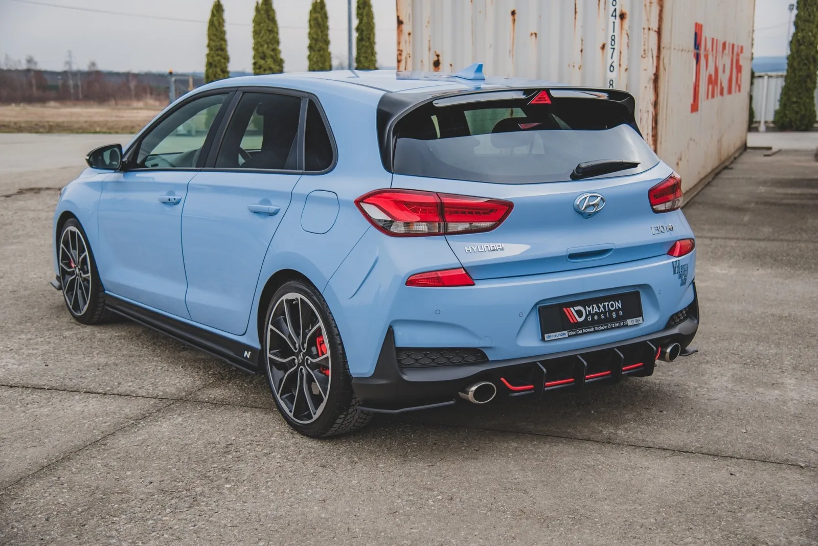 Rear Diffuser Street Pro V.2 compatible with Hyundai I30 N Mk3 Hatchback