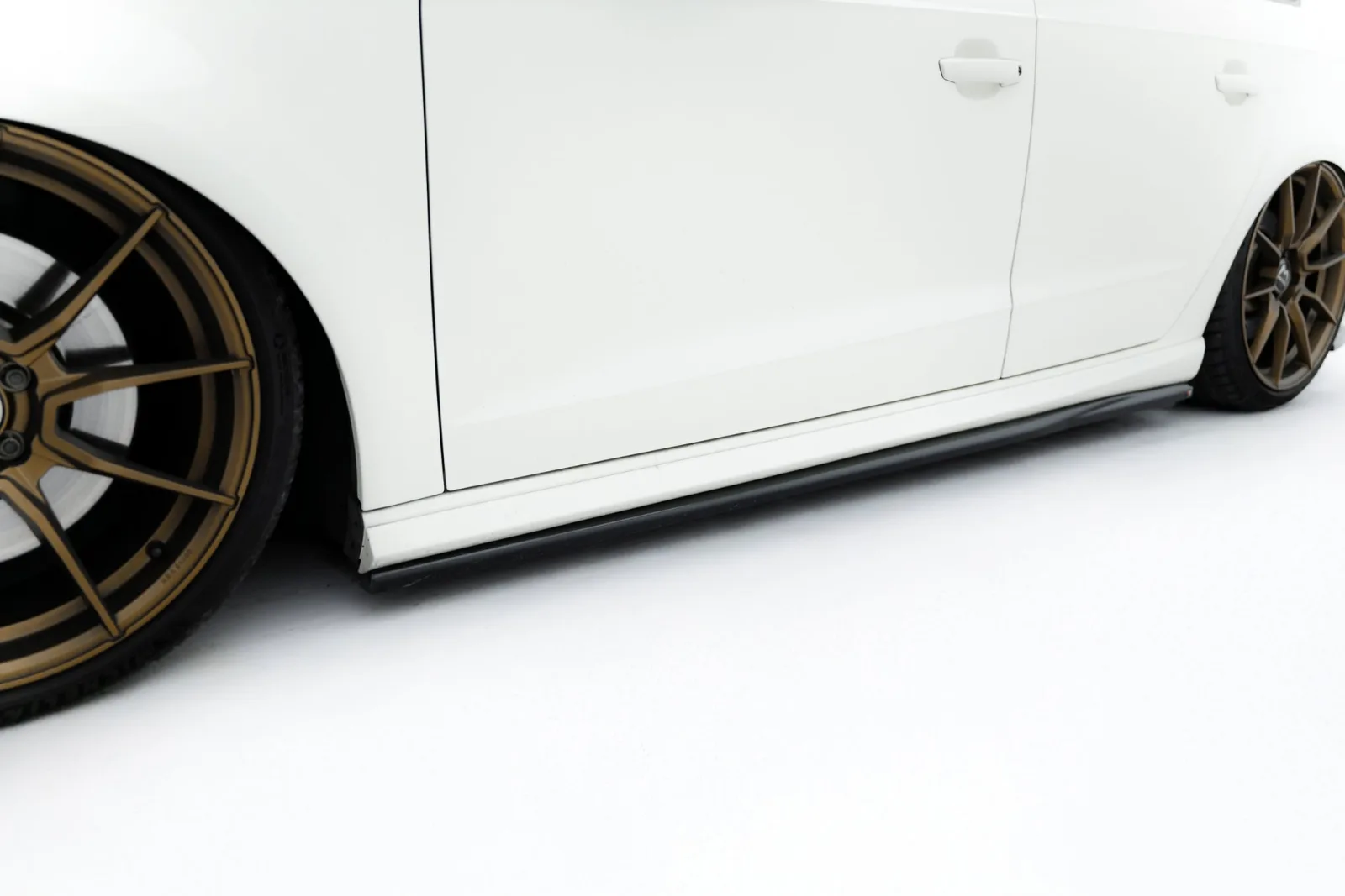 Side Skirts Diffusers V.3 compatible with Audi S3 / A3 S-Line Sportback 8V / 8V Facelift