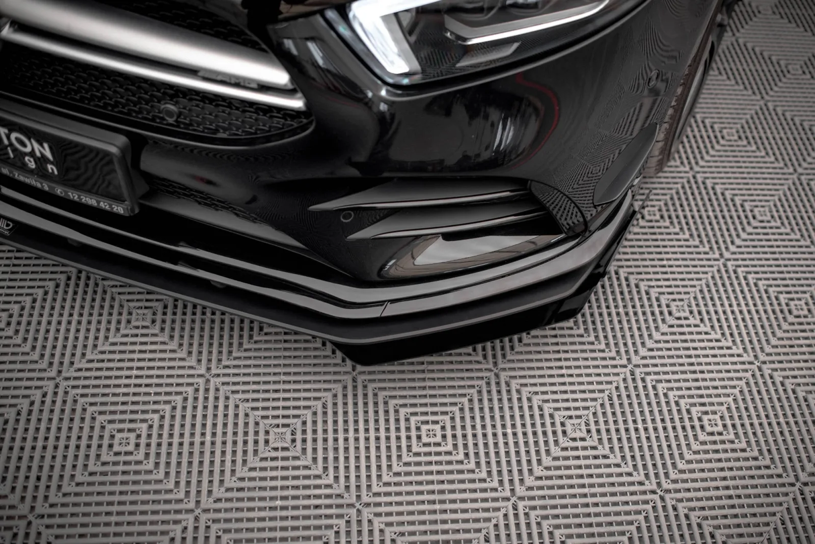 Front Flaps compatible with Mercedes A35 AMG / AMG-Line Aero Pack W177