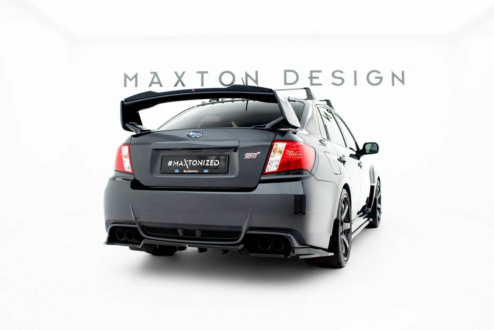 Rear Splitter (With Diffuser) compatible with Subaru Impreza WRX STI Mk3 Facelift