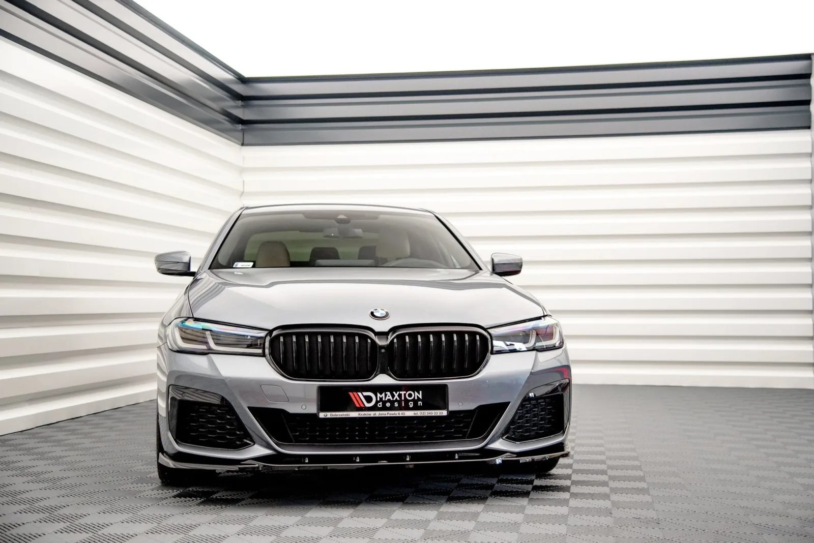 Front Splitter V.2 compatible with BMW 5 M-Pack / M550i / M550d Sedan / Touring G30 / G31 Facelift