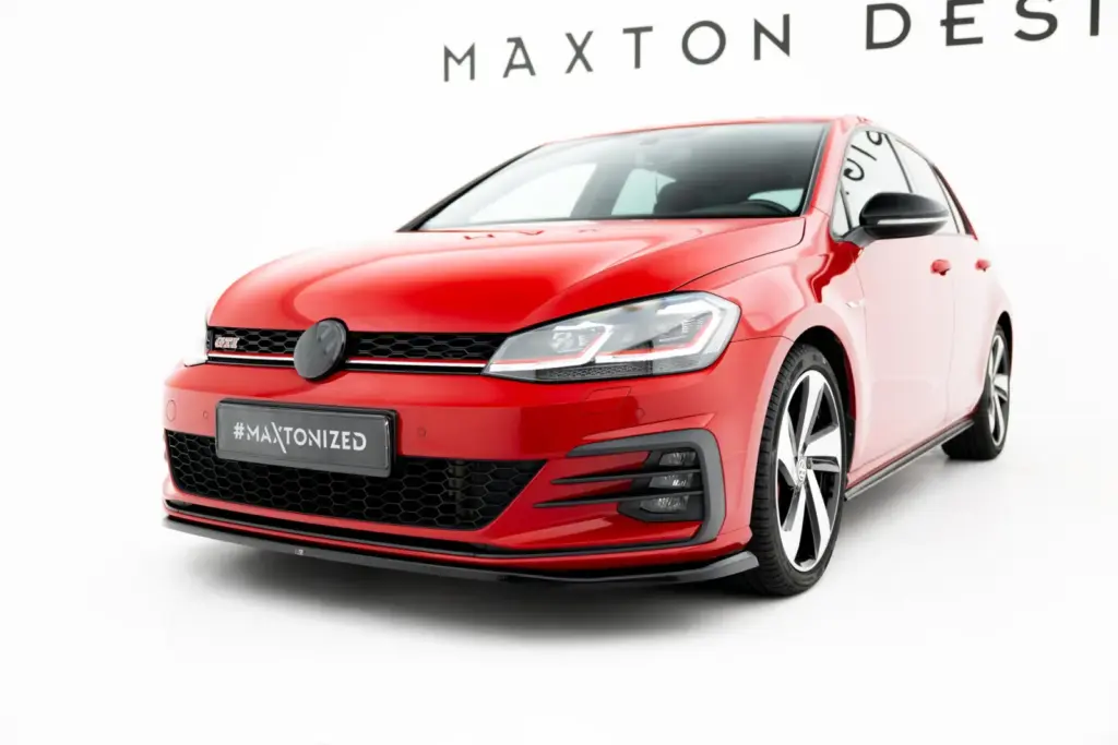 Front Splitter V.4 compatible with Volkswagen Golf GTI / GTD Mk7 Facelift