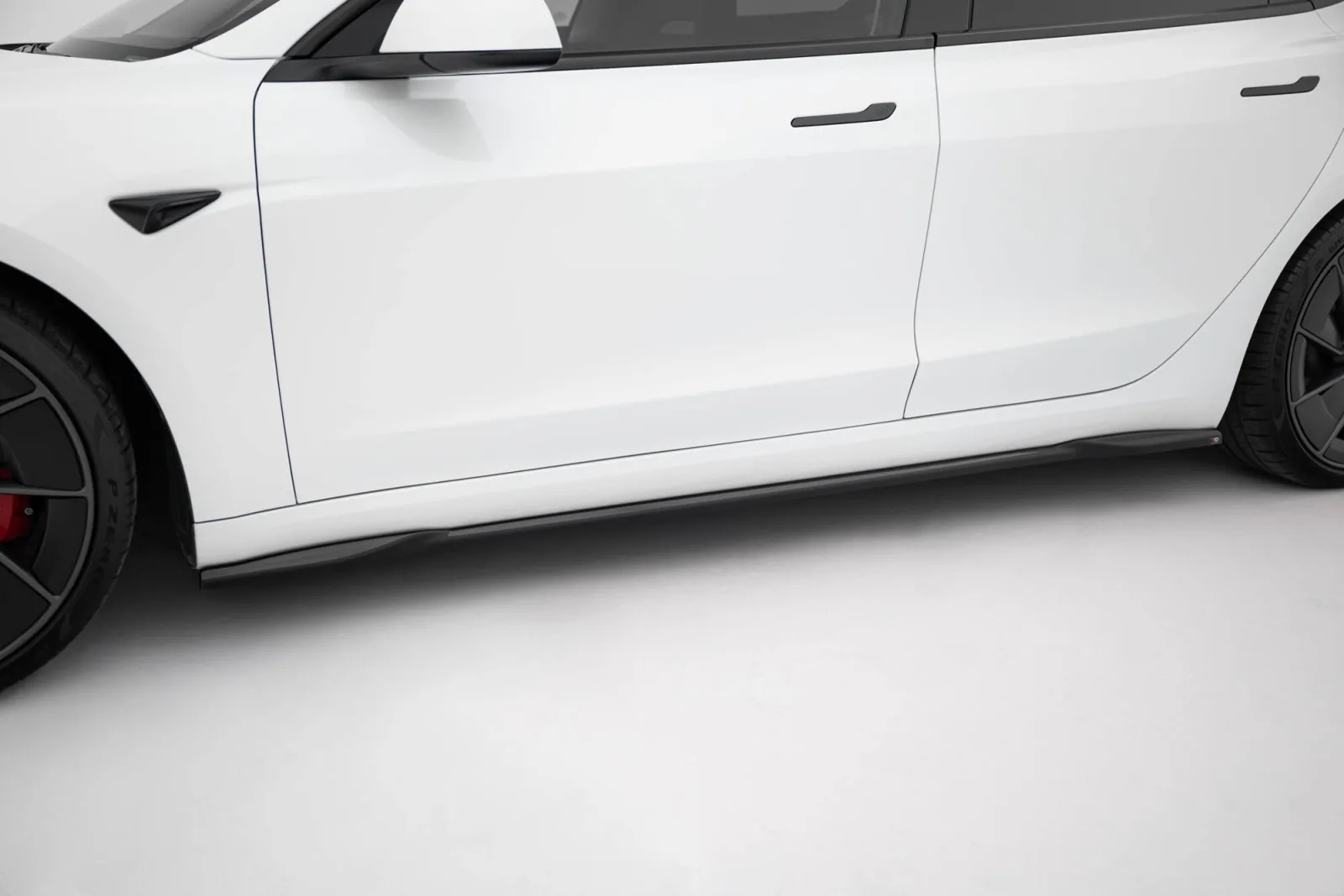 Side Skirts Diffusers V.2 compatible with Tesla Model 3 Performance Mk1 Facelift