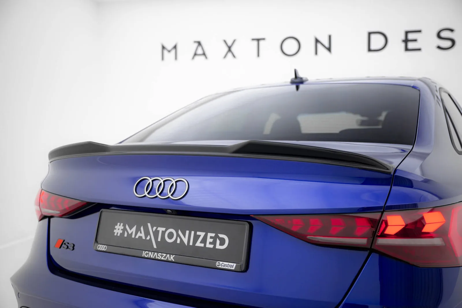 Spoiler Cap 3D compatible with Audi A3 S-Line Sedan / S3 Sedan 8Y Facelift