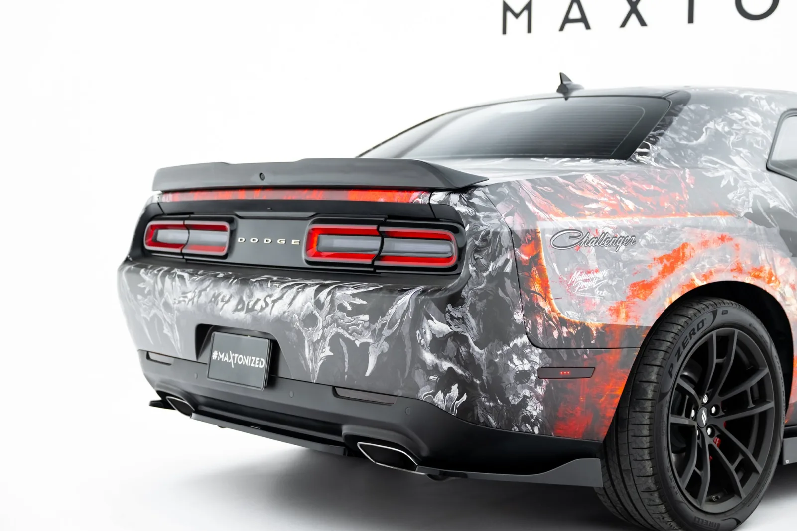 Rear Side Splitters compatible with Dodge Challenger GT Mk3 Facelift