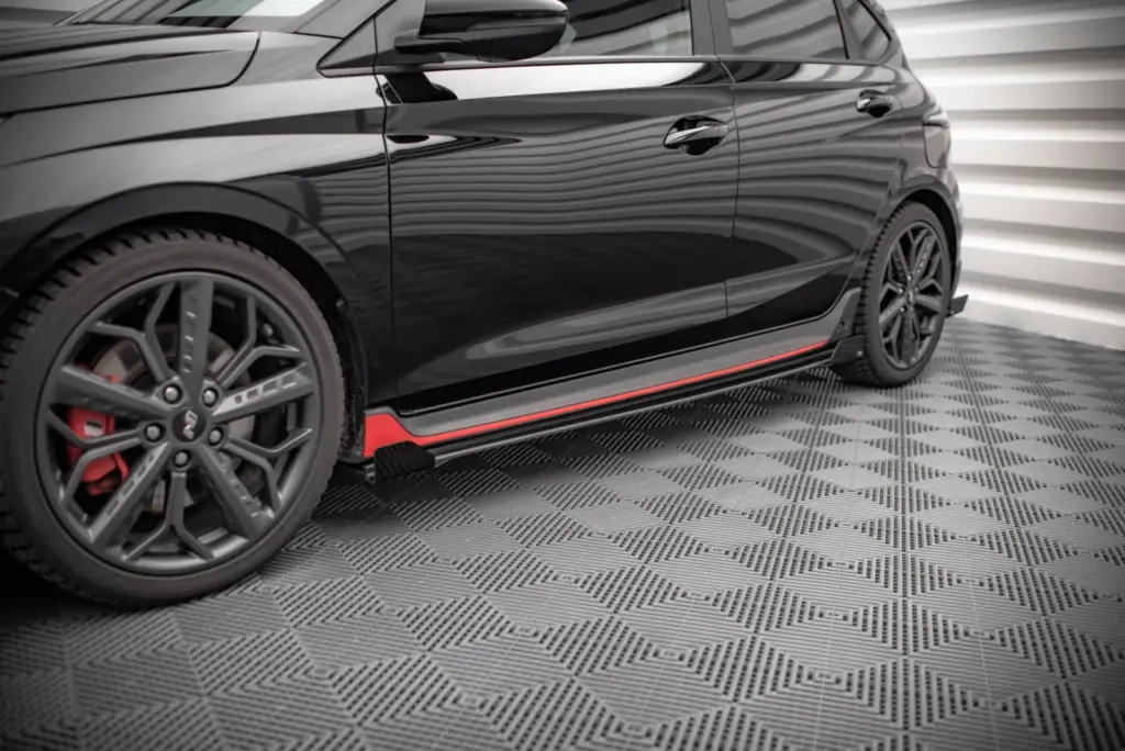 Side Skirts Diffusers Street Pro + Flaps compatible with Hyundai I20 N Mk3