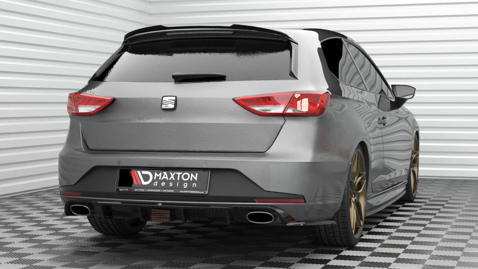 Spoiler Cap V.2 compatible with Seat Leon Cupra Sportstourer Mk3 Facelift
